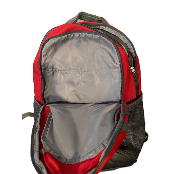 Under Armour Red Black Hustle 5.0 Backpack - Picture 4 of 5